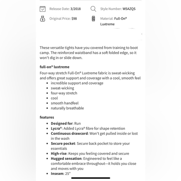 Lululemon Train Times 7/8 Pant green size 4 - Picture 4 of 10